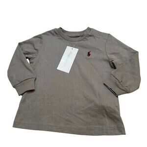 NEW Ralph Lauren Long Sleeve T-Shirt sz 9 months gray